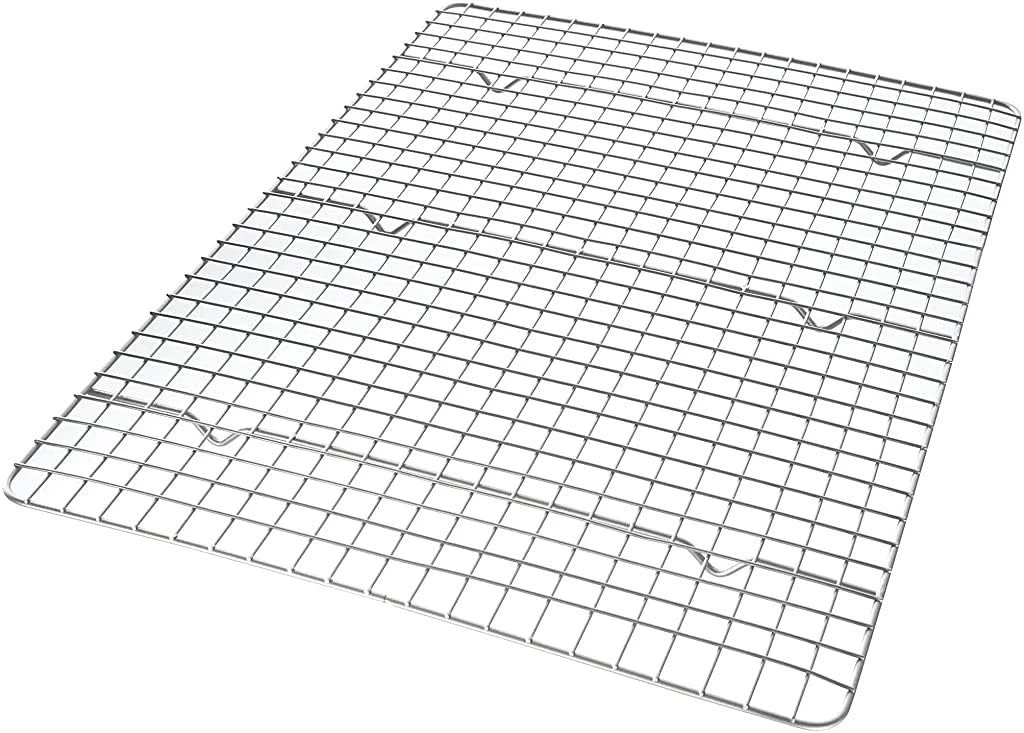 Half Sheet Bakeable Cooling Rack Steel Nonstick Wire