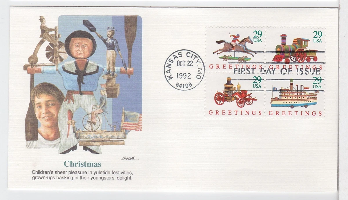First Day of Issue Seasonal, Christmas US Stamp Covers 29 Cent