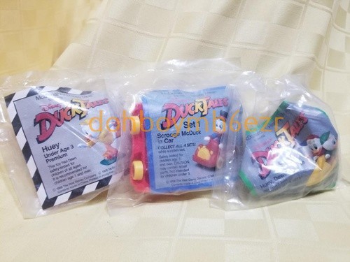 McDonalds Kinder Happy Meal Spielzeug 1988 Disney DuckTales Duck Tales Huey Dagobert SET