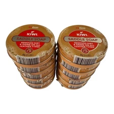 (10) Kiwi SC Johnson Leather Saddle Soap Tin 3 1/8 Oz Paste Each New Lot of 10