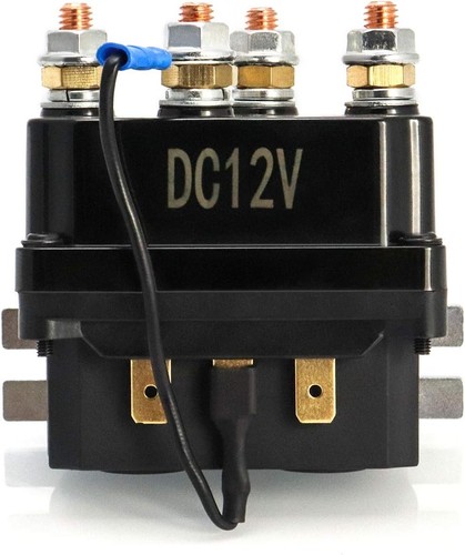 QWORK Magnetrelais, 12V 250A Windenrelais Magnetspule Ersatzschütz für 30 - Bild 5 von 6