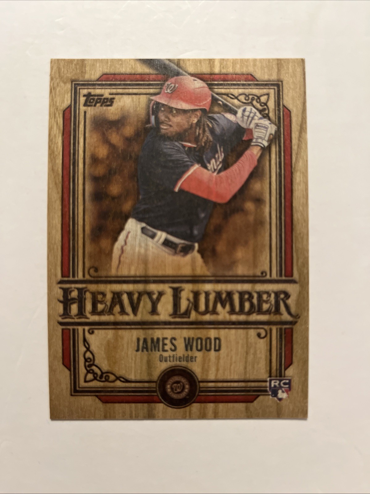 JAMES WOOD RC HEAVY LUMBER 2025 TOPPS SERIES 1 SSP CASE HIT NATIONALS ROOKIE ā¾ļø