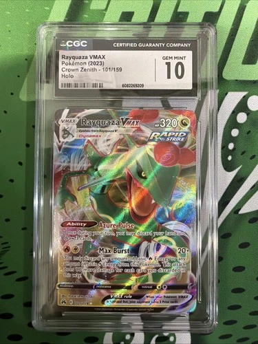 Rayquaza VMAX 101/159 Crown Zenith Holo Ultra Rare 2023 CGC 10 GEM MINT