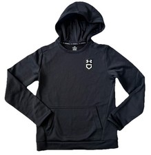 Under Armour Youth Kids Baseball Hoodie L ColdGear Logo Pocket Athletic Pullover