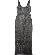 Ralph Lauren Womens Pazelle Ombre Gown Dress, Black, 10