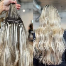 16-26" Brazilian Long Wavy Tip  100%  Human Hair Hair Extensions 50g 100 Strands