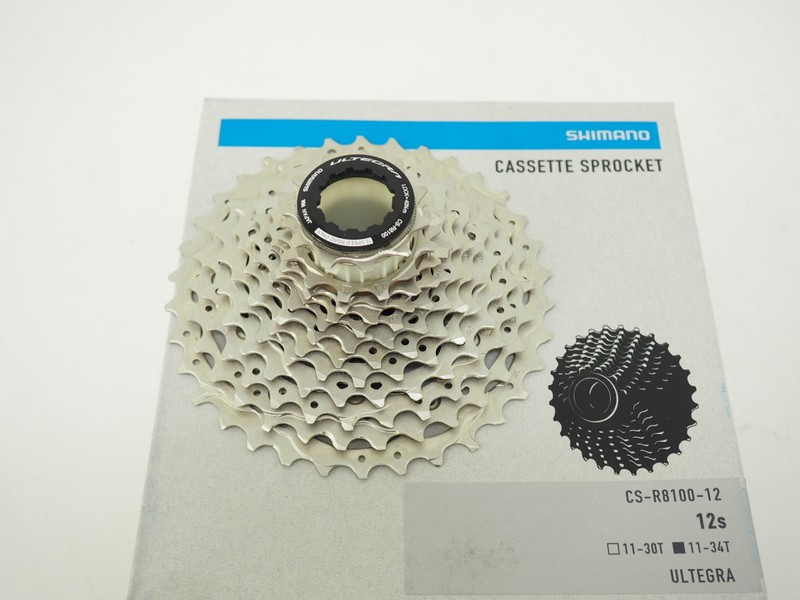 New! Shimano Ultegra CS-R8100-12 Road Bicycle Cassette 12 Speed 11-34T Silver