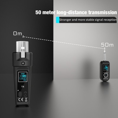 Tragbares kabelloses UHF-Mikrofonsystem ideal für Musiker und Eventveranstalter