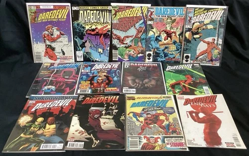 DAREDEVIL THE MAN WITHOUT FEAR 13 COMIC BOOK LOT 182 192 211 215 238 300 369 461