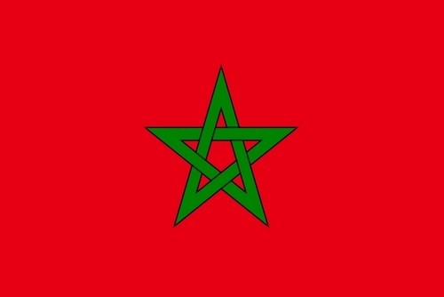 BANDIERA MAROCCO MOROCCO FLAG NASTRINI 100 x 140 - 第 1/1 張圖片
