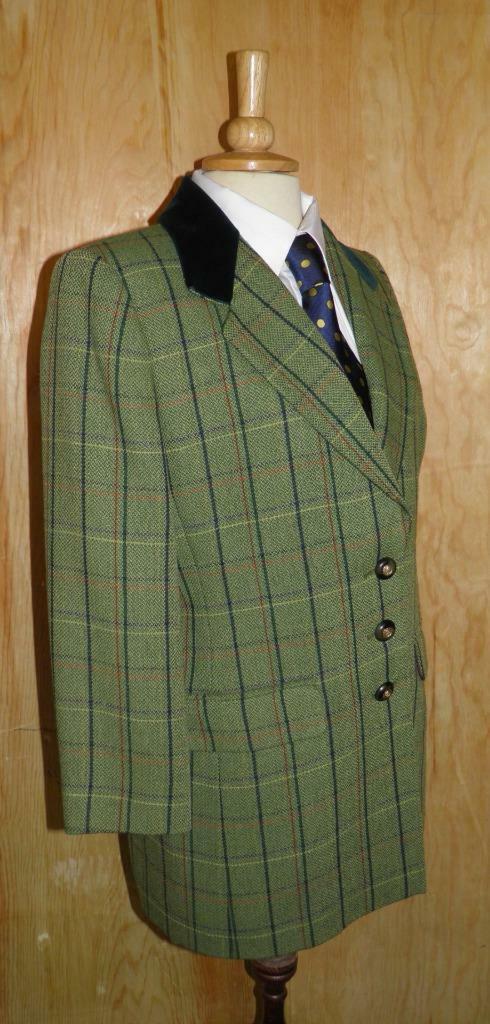 Details zu  Vintage Ladies 'Viyella Petite' Green Check Wool Sports Jacket Size UK 10 Begrenzter SALE