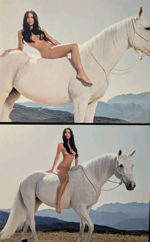 Emily Ratajkowski on White Horse Beautiful 8x10 Photos 