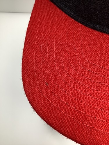 Vintage STARTER SnapBack Hat Cap ATLANTA FALCONS NFL Black Red 100% WOOL *Read* - Picture 12 of 13