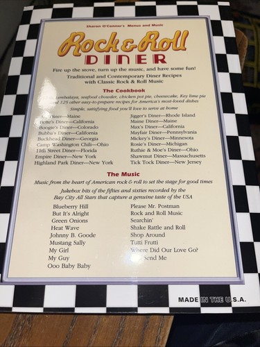 Rock & Roll Diner Cookbook by Sharon O’Connor 1996 - Foto 2 di 12
