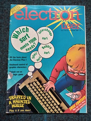 Electron User magazine - Volume 1 Number 12 September 1984