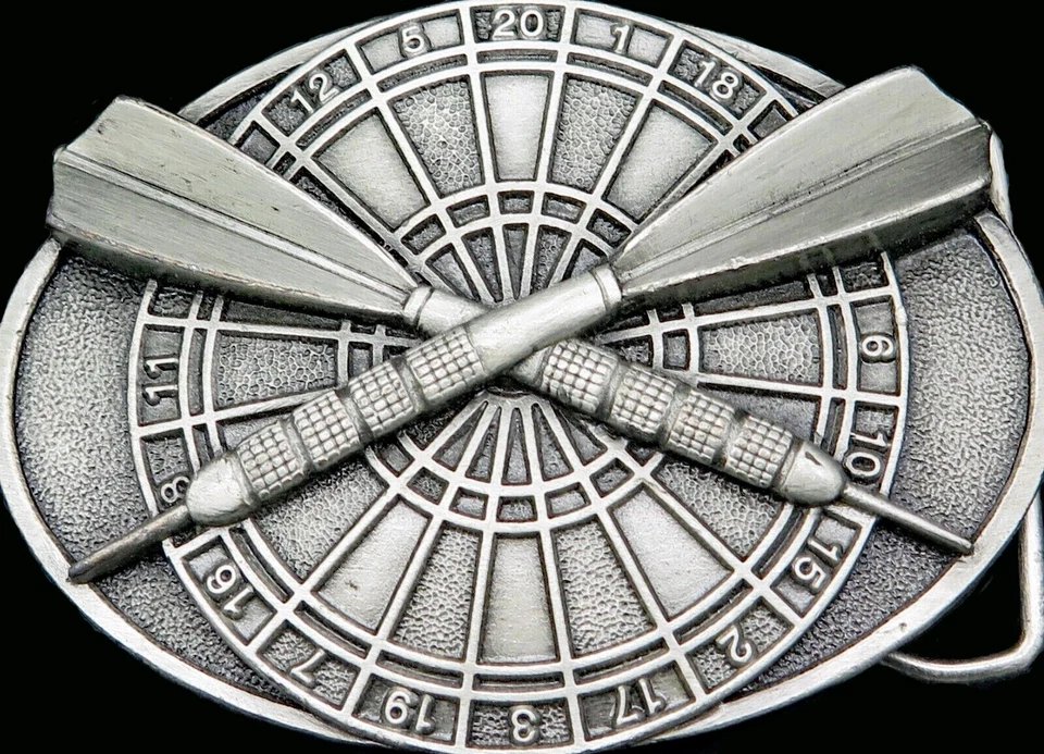 Dart Throwing Game Bergamot Brass Works Vintage Belt Buckle - Image 2 of 4