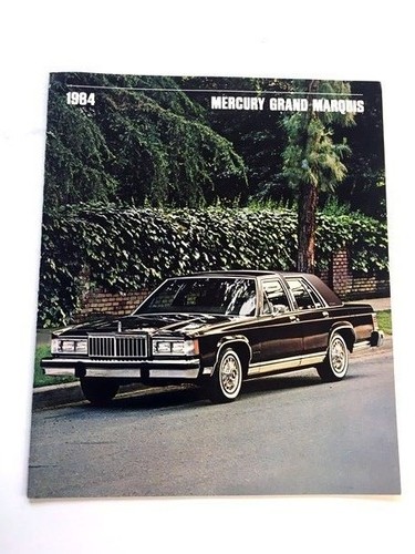 1984 Mercury Grand Marquis Vintage Car Sales Brochure Catalog