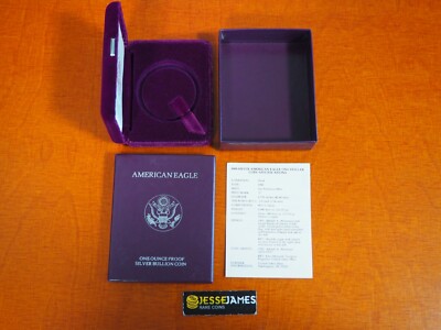 NO COIN: 1988 S PROOF SILVER EAGLE BOX/COA OGP ONLY BUY 2 GET 3RD FREE!