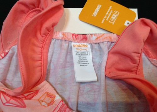 NUEVO CON ETIQUETAS Gymboree Gimmies Rosa Joyas Niñas Camisón Camisón Pijama XS 3 4 - Imagen 4 de 4