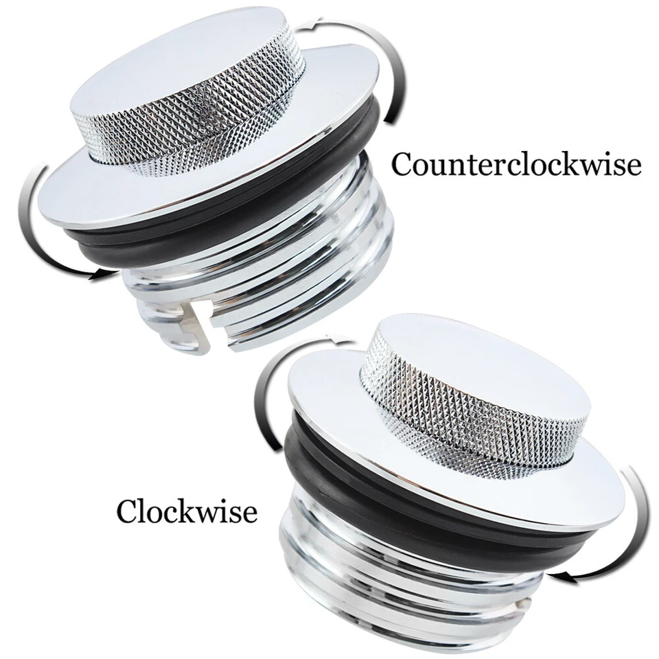 For Harley Davidson Left+Right Flush Pop Up Gas Cap Vented Fuel Tank Cover Screw - Image 2 of 4