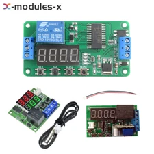 DC 5V 12V Multifunction Self-lock Relay PLC Cycle Timer Module Delay Time Switch