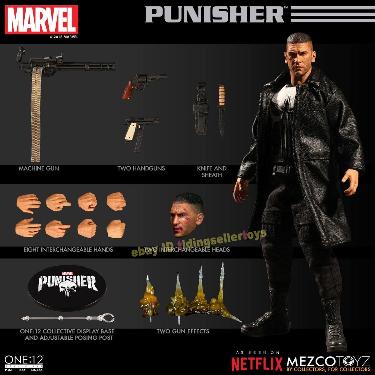 mezcoone:12collective パニッシャー exclusive Mezco Punisher Special Ops SDCC 2018 Exclusive Marvel One:12