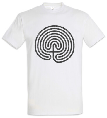 Cretan Maze T-Shirt Labyrinth Mystic Hypnosis Hypnotize Spiral Symbol Circle