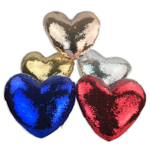 6pcs Blank Magical Sequins Heart Shape 