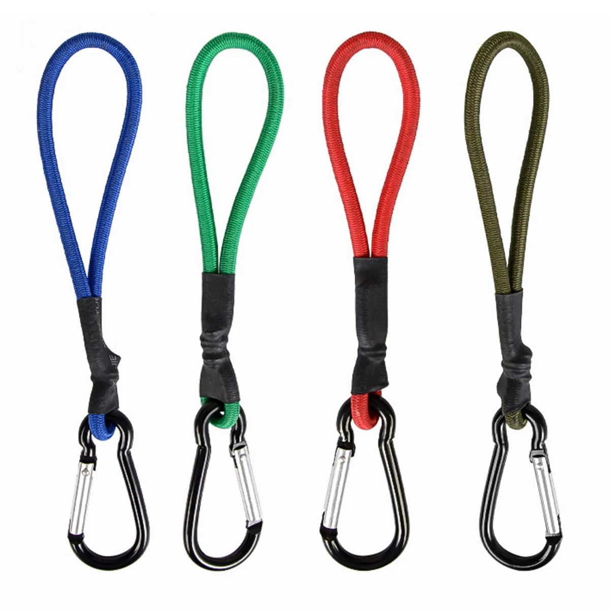 Short Bungee Cords with Carabiner Hook Small Bungee Strap Small