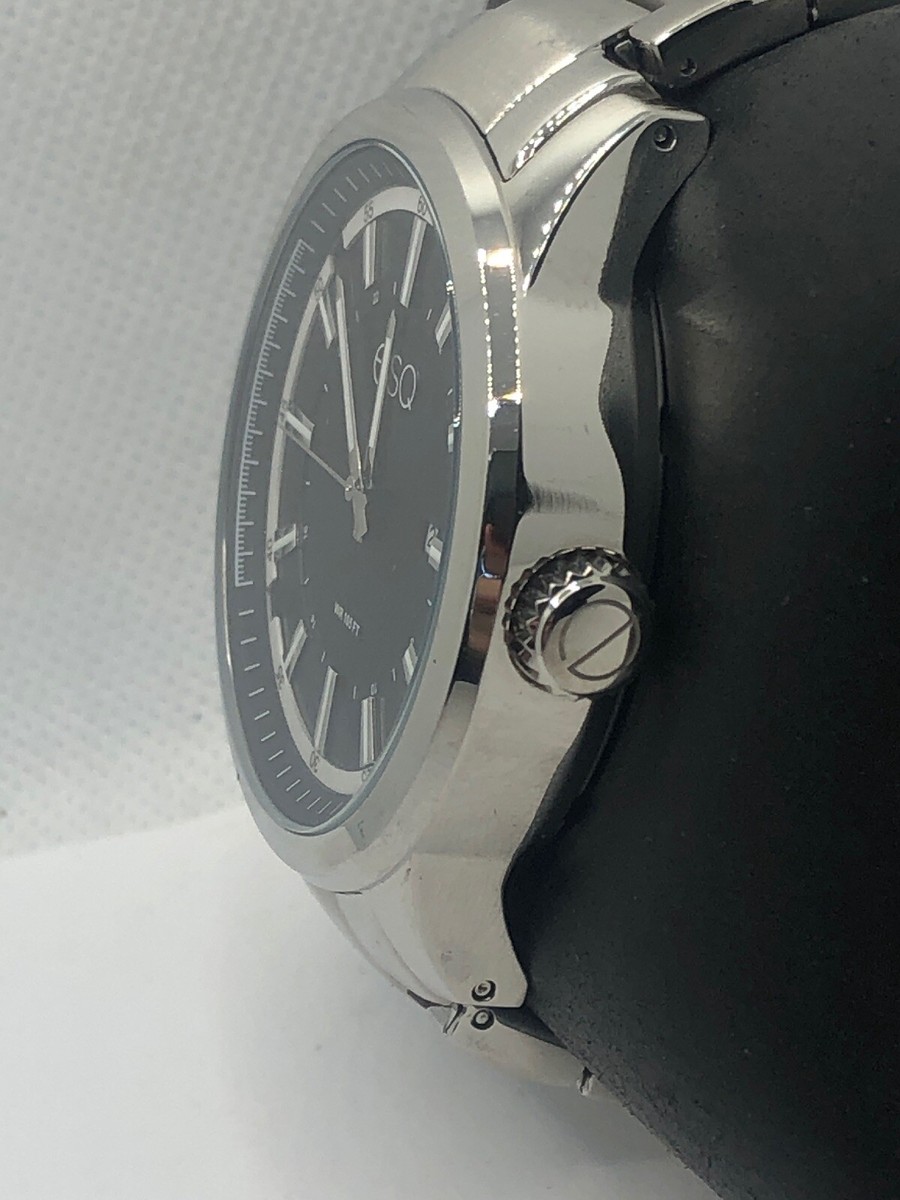 ESQ 2115 Unisex Stainless Steel Analog Black Dial Quartz Genuine Watch OP285 ESQ 2115 Unisex Stainless Steel Analog Black Dial Quartz  main image 4