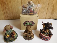 B7 Lot Of 4 Cottage Collectibles Ganz 1995 Figurine Buster Brown Annie & Rusty
