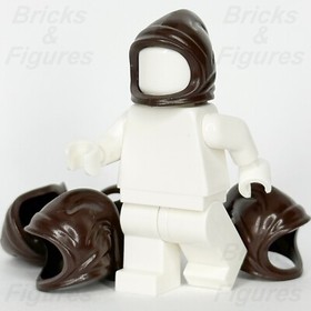 LEGO&reg; Castle Hood Farmer's Cowl Minifigure Part Headgear Dark Brown 4505 x 5