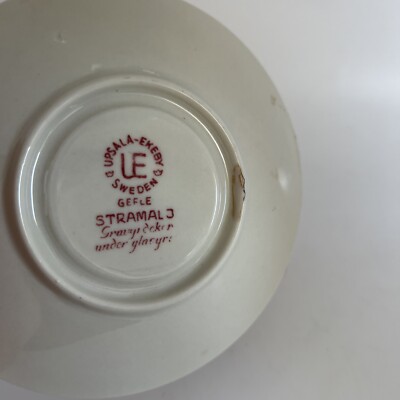 Upsala Ekeby Gefle Stramal J - 5.25” Saucer Sweden Beautiful