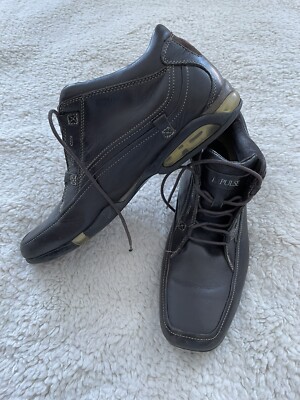 impulse brown leather sneakers