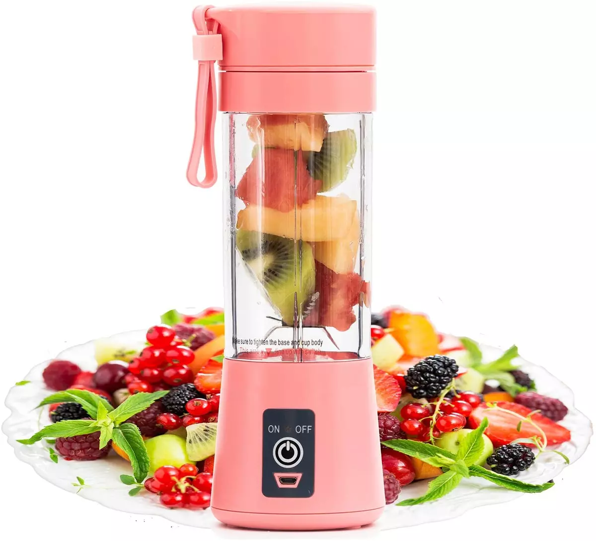 Licuadora Portatil Batidora Smoothies Vaso Manual Pequena Turmix