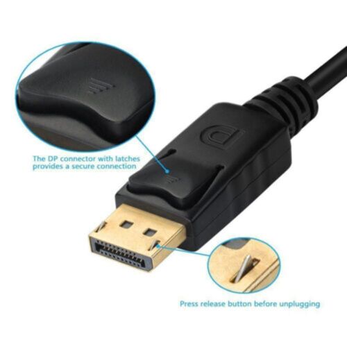 1080P 3 in 1 Konverter Display Port Adapterkabel DP zu HDMI/DVI/VGA Konverter