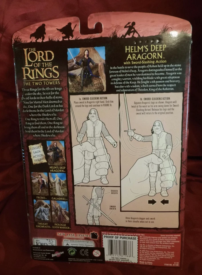 HERR DER RINGE - Aragorn Helms Deep - Figur 2002 - Fantasy Kult - NEU OVP - Bild 2 von 3