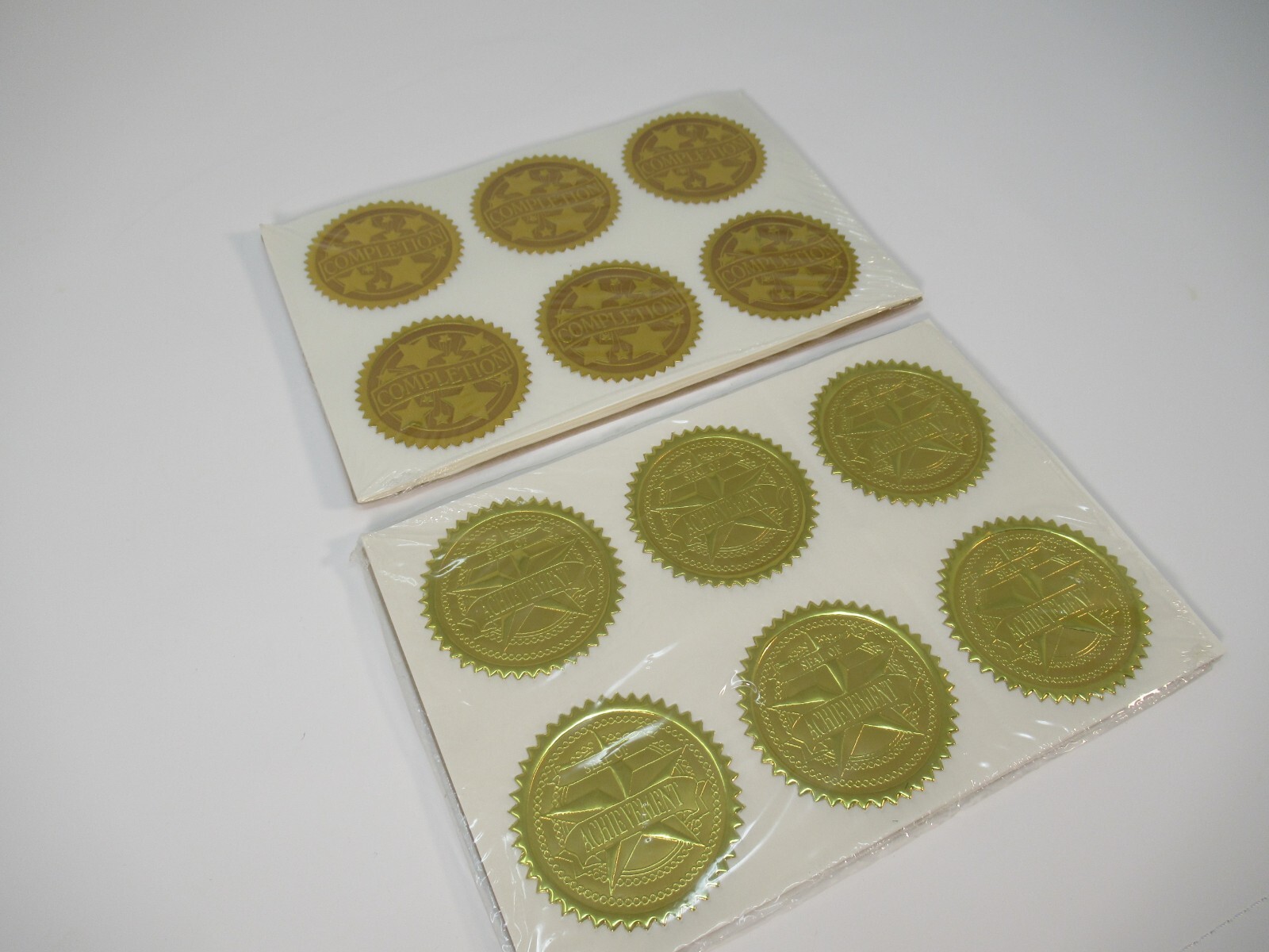 Embossed Foil 2" Gold Certificate Seals - 2 packs - 131 seals | eBay