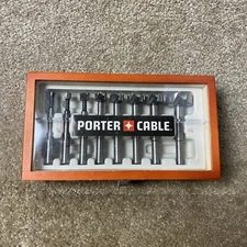 Porter Cable 8Pc.Forstner Bit Set w/Case Good Condition