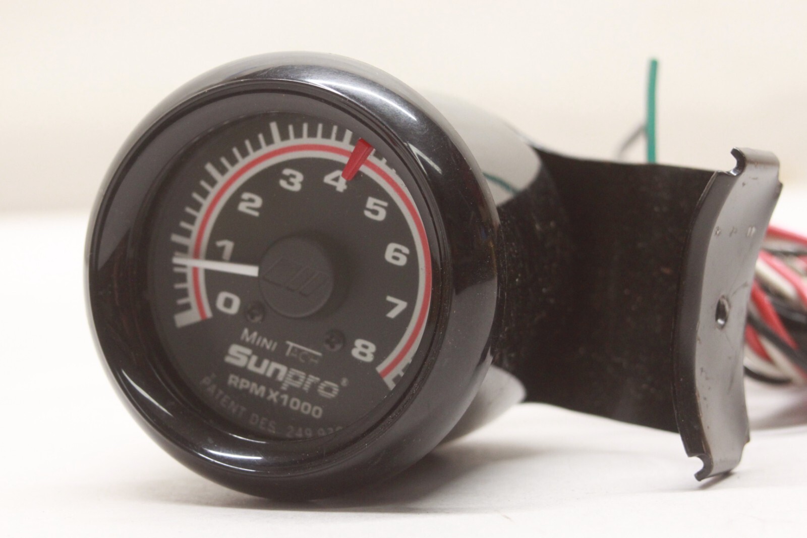 Vintage Car Truck Interior Column Mount Sunpro Mini Tach Tachometer 8K