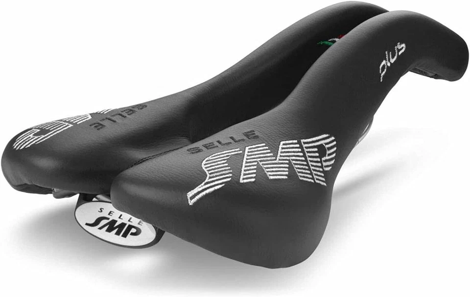 Selle SMP Plus Saddle 发泡弹性体 填充 午睡皮革 保护套 黑色 美国 — 第 2/4 张图片