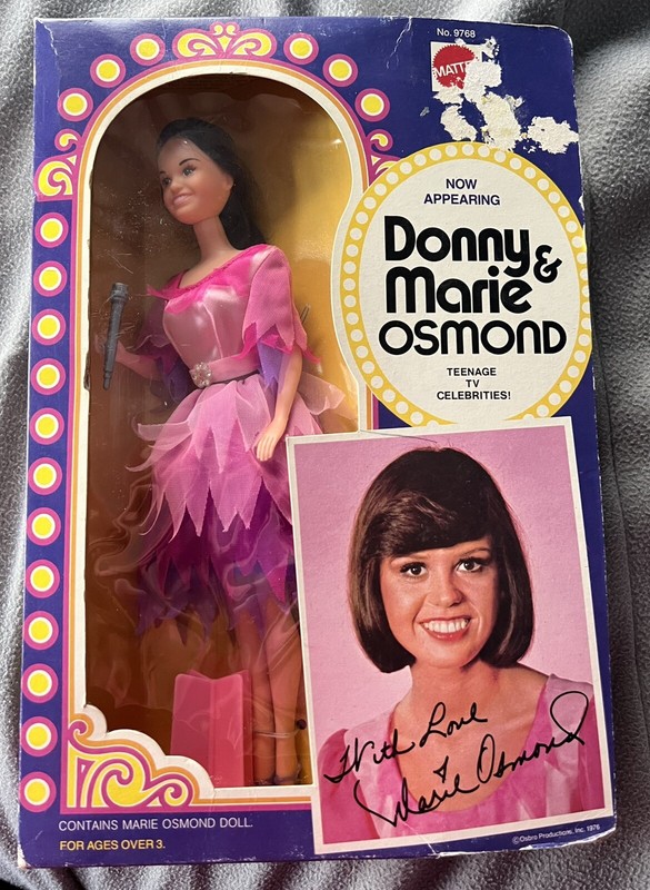 Vintage 1976 Mattel Donny & Marie Osmond Marie Doll 9768 New In Box