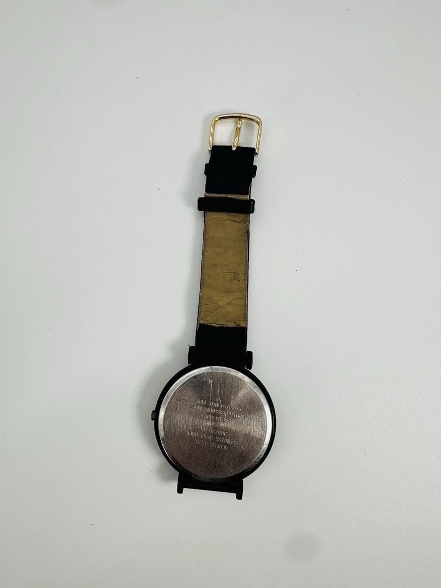 Vintage 1988 Peter Max Artist Collectible Wrist Watch Black Case 