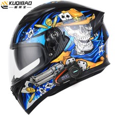 DOT Approved helmet full face built-in Bluetooth Motorcycle Dual Lens Helmet