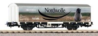 Piko 27705 ,Gedeckter GüTerwagen Nordwolle, Db Ag, Neu & Ovp, H0