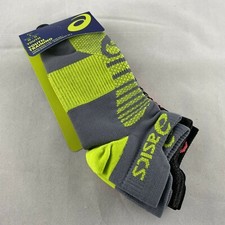 NEW ASICS 'Quick Lyte Plus' Youth Training No Show Socks Two 3-Packs 6 total M