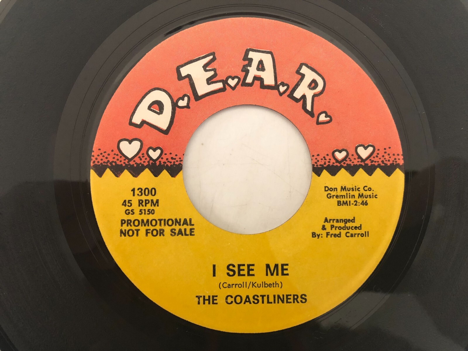 60s Texas Surf Sound COASTLINERS 45 I See Me D.E.A.R. Beach Boys Style