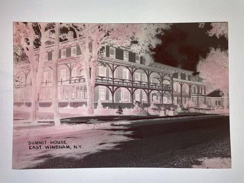 Summit House East Windham NY Film Negative Early 1900s Catskill Mountains E9