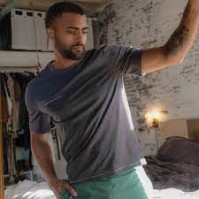 Мужская пижама Lahgo из органического хлопка Pima с коротким рукавом серая XX-Large 7790₽