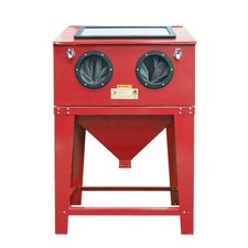 90 Gal Bench Top Abrasive Blast Cabinet W Glass Viewing Windows Red 90 Gal Bench Top Abrasive Blast Cabinet W Glass Viewing Windows Red